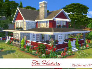 Sims 4 — The Hickory by sharon337 — The Hickory is a home built on a 40 x 30 lot in Windenburg. It has 3 bedrooms, 2