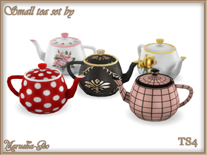 Sims 4 — Maruska-Geo Small tea set teapot by Maruska-Geo — Maruska-Geo Small tea set teapot (five colors)