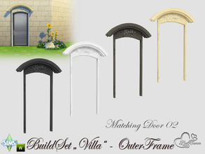 Sims 4 — Build-A-Villa Outer Frame Door 02 by BuffSumm — Your Sims love a luxury lifestyle? Go ahead and build them a