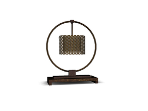 Sims 4 — Kayo Dining Lamp by Angela — Kayo Dining Lamp. Comes in Brass and Copper texure and metal lattice cap. 