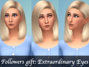 Sims 4 — Extraordinary Eyes by Eenhoorntje — 10 new eyecolors, all non-default. They are in the face-paint category.