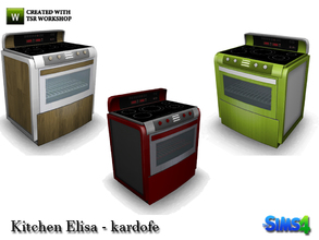 Sims 4 — kardofe_Kitchen Elisa_Stove by kardofe — Recolor stove in three different colors