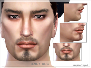 Sims 4 — Beard Style 15 by Serpentrogue — For males Teen to elder 7 colours