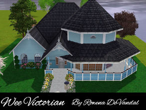 Sims 3 — Wee Victorian, 2 bed 1 bath by Rowena DeVandal — You'll find a ton of vintage charm packed into this tiny