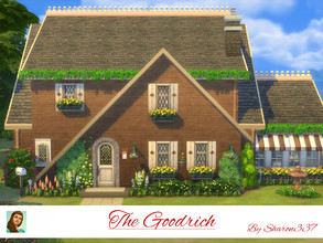 Sims 4 — The Goodrich by sharon337 — The Goodrich is a home built on a 30 x 20 lot in Windenburg. It has 3 bedrooms, 2