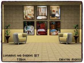 Sims 3 — Dess_Luxurious n' Gardens_SET. by Xodess — This set consists of TWO single files - each with three different