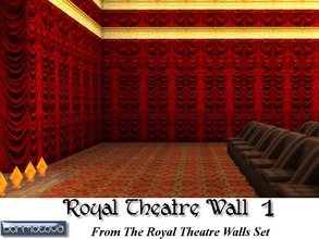 Sims 4 — Royal Theatre Wall 1 by abormotova2 — This is from The Royal Theatre Walls Set in which their are 4 styles of