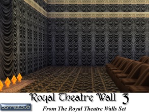 Sims 4 — Royal Theatre Wall 3 by abormotova2 — This is from The Royal Theatre Walls Set in which their are 4 styles of