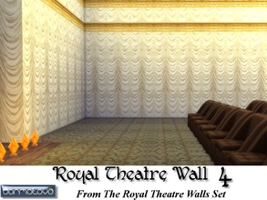 Sims 4 — Royal Theatre Wall 4 by abormotova2 — This is from The Royal Theatre Walls Set in which their are 4 styles of
