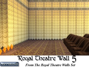 Sims 4 — Royal Theatre Wall 5 by abormotova2 — This is from The Royal Theatre Walls Set in which their are 4 styles of