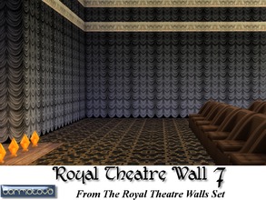 Sims 4 — Royal Theatre Wall 7 by abormotova2 — This is from The Royal Theatre Walls Set in which their are 4 styles of