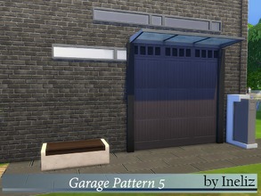 Sims 4 — Garage Pattern 5 by Ineliz — A siding pattern with garage like design. 
