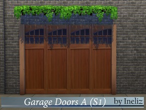 Sims 4 — Garage Doors A (S1) by Ineliz — The left side of the garage door pattern.