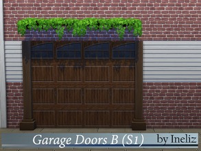 Sims 4 — Garage Doors B (S1) by Ineliz — The left side of the garage door pattern.