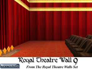 Sims 4 — Royal Theatre Wall 9 by abormotova2 — This is from The Royal Theatre Walls Set in which their are 4 styles of