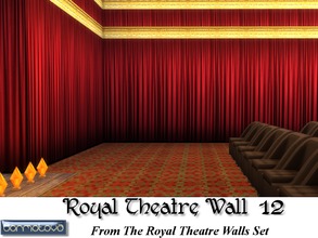 Sims 4 — Royal Theatre Wall 12 by abormotova2 — This is from The Royal Theatre Walls Set in which their are 4 styles of