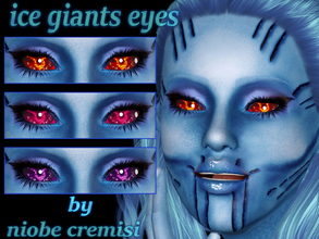Sims 3 — Ice giants eyes by niobe cremisi by niobe_cremisi — Ice giants eyes: -Contact lenses -4 channels recolorable