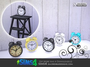 Sims 4 — Young way table clock by SIMcredible! — by SIMcredibledesigns.com available at TSR __________________ * 5 colors