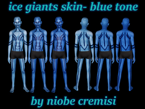 Sims 3 — Ice Giants Skin by niobe cremisi by niobe_cremisi — Ice Giants Skin by niobe cremisi - Skin non default -blue,