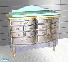 Sims 2 — OpenHouse Jasmine Changing Table by openhousejack — changing table with wood frame get the mesh set at