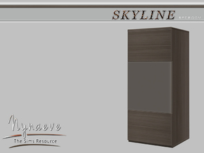 Sims 4 — Skyline Dresser by NynaeveDesign — Skyline Bedroom - Dresser Located in: Storage - Dressers Price: 500 Tiles: