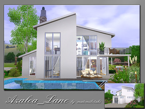 Sims 3 — Azalea_Lane by matomibotaki — Cozy and chic suburban dream house, with charming architecture and lovely