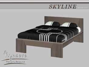 Sims 3 — Skyline Bed by NynaeveDesign — Skyline Bedroom - Bed Located in: Comfort - Bed Price: 3000 Tiles: 3x2