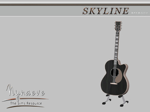 Sims 3 — Skyline Guitar by NynaeveDesign — Skyline Bedroom - Guitar Located in: Entertainment - Hobbies and Skills Price: