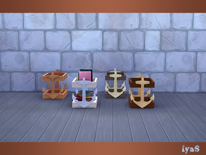 Sims 4 — Sea Anchor table by soloriya — Extraordinary table with anchors and slots for your favorite decor. Part of Sea