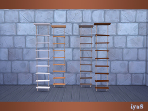 Sims 4 — Sea Rope Ladder by soloriya — Decorative rope ladder. Part of Sea Breeze set. 4 color variations. Category