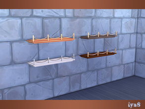 Sims 4 — Sea Shelf by soloriya — A shelf with sea ropes will protect your decor. Part of Sea Breeze set. 4 color