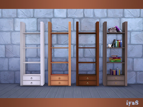 Sims 4 — Sea Storage by soloriya — Simple storage with slots for your favorite decor. Part of Sea Breeze set. 4 color