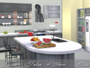 Sims 4 — Talea kitchen by Pilar —  perfect balance between traditional style and contemporary living