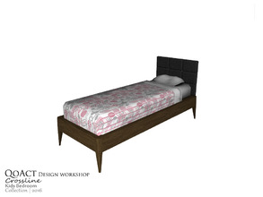Sims 3 — Crossline Bed by QoAct — Part of the Crossline Kids Bedroom QoAct Design Workshop | 2016 Bedroom Collection