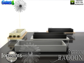 Sims 4 — ragoon bathtub by jomsims — ragoon bathtub . modern lines