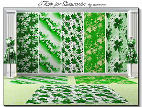 Sims 3 — A Taste for Shamrocks_marcorse by marcorse — Five Irish themed patterns for St. Patrick's Day celebrations. All