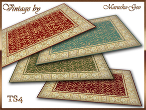 Sims 4 — Maruska-Geo Vintage rug by Maruska-Geo — Maruska-Geo Vintage rug (four colors)