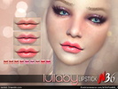 Sims 4 — Lullaby Lipstick by TsminhSims — LIPSTICK.N36 - 9 colors - Custom thumbnails - Custom swatches thumbnails - For