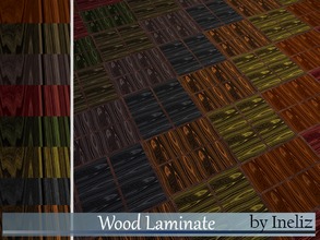 Sims 4 — Wood Laminate by Ineliz — A set of wooden floor texture in 8 color variety. 