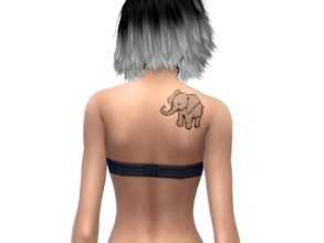 Sims 4 — LK | Elephant Shoulder Tattoo  by Lovely_Kristy — Shoulderblade tattoo.