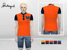 Sims 4 — Party Flavors Polo Shirt by McLayneSims — Standalone item 5 Swatches No recoloring Please don't upload my works