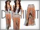 Sims 4 — Printed Maxi Skirt by DarkNighTt — Printed Maxi Skirt Printed dress. Have 1 color. Game Mesh. Have fun!