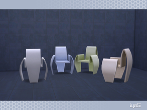 Sims 4 — Eco Futuristic chair by soloriya — Extraordinary futuristic chair for your study or dining room. Part of Eco
