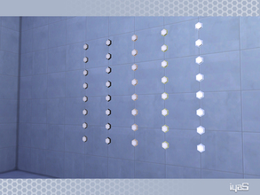 Sims 4 — Eco Futuristic Wall Light by soloriya — Eight faceted plafonds make your room lighter. Part of Eco Futuristic