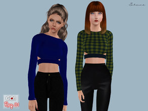 Sims 3 — Sheina Top by Nisuki — A cut out top. It's similair to the dress, -Lux-, which can be found under the