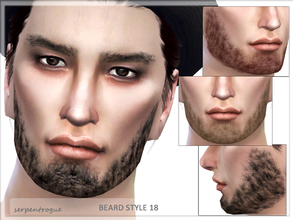Sims 4 — Beard Style 18 by Serpentrogue — For males Teen to elder 7 colours