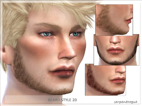Sims 4 — Beard Style 20 by Serpentrogue — For males Teen to elder 7 colours