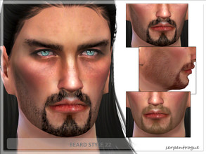 Sims 4 — Beard Style 22 by Serpentrogue — For males Teen to elder 7 colours