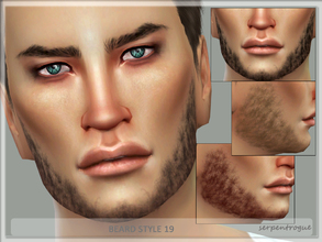 Sims 4 — Beard Style 19 by Serpentrogue — For males Teen to elder 7 colours