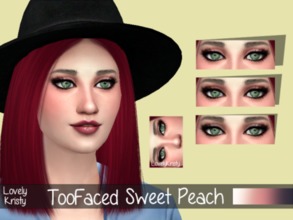 Sims 4 — LK | Toofaced | Sweet Peach | 18 by Lovely_Kristy — Beautiful peachy neutrals. Perfect for all day wear.